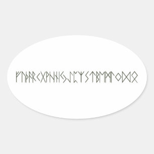 Sticker Ovale Runes