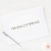 Sticker Ovale Runes (Enveloppe)