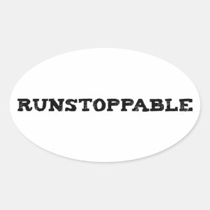 Sticker Ovale Runstopable