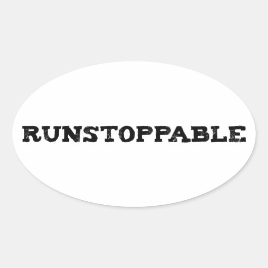 Sticker Ovale Runstopable (Devant)