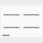 Sticker Ovale Runstopable (Feuille)