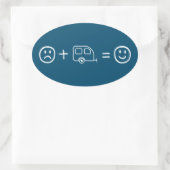 Sticker Ovale RVing vous rend heureux (Sac)
