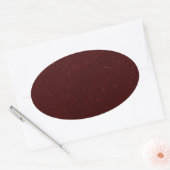 Sticker Ovale Sable Marron (Enveloppe)