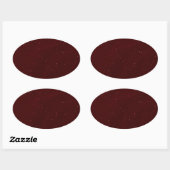 Sticker Ovale Sable Marron (Feuille)