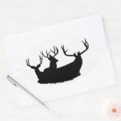 Sticker Ovale Sacs de trophée (Enveloppe)