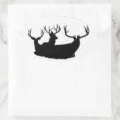 Sticker Ovale Sacs de trophée (Sac)