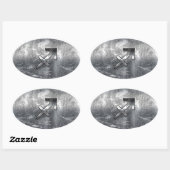 Sticker Ovale Sagittarius (Feuille)