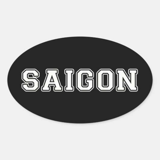 Sticker Ovale Saigon (Devant)
