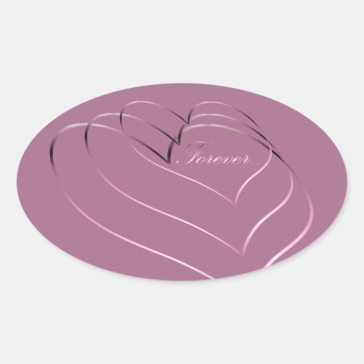 Sticker Ovale Saint Valentin (Devant)