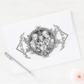 Sticker Ovale Sainte Famille Mariage catholique traditionnelle (Enveloppe)