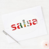 Sticker Ovale salsa Pérou (Enveloppe)