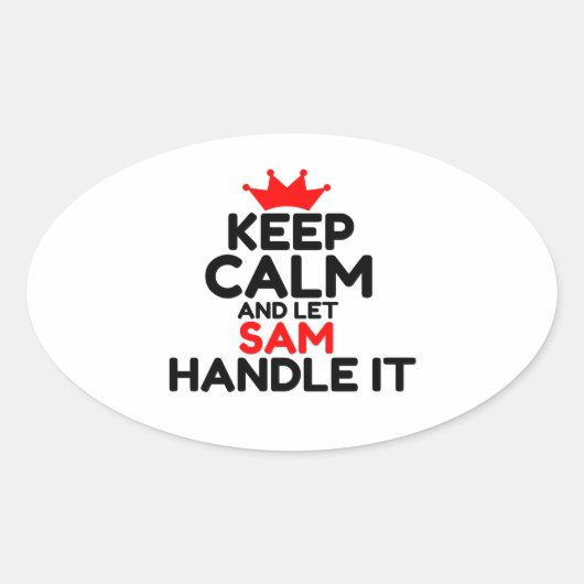 STICKER OVALE SAM (Devant)