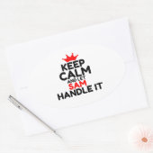 STICKER OVALE SAM (Enveloppe)