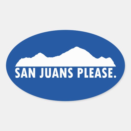 Sticker Ovale San Juans S'Il Vous Plaît (Devant)