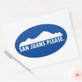 Sticker Ovale San Juans S'Il Vous Plaît (Enveloppe)