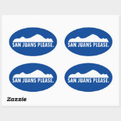 Sticker Ovale San Juans S'Il Vous Plaît (Feuille)