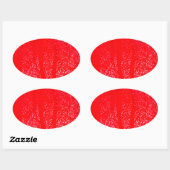 Sticker Ovale sang coulant (Feuille)