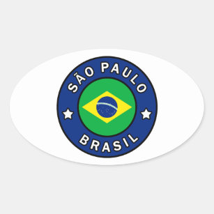 Sticker Ovale São Paulo Brasil