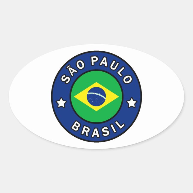 Sticker Ovale São Paulo Brasil (Devant)