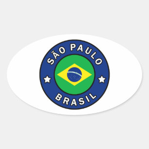 Sticker Ovale São Paulo Brasil