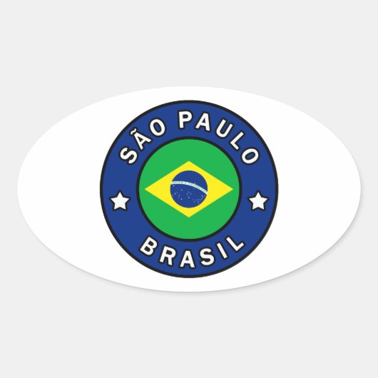 Sticker Ovale São Paulo Brasil (Devant)