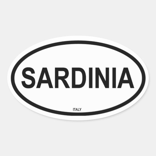 STICKER OVALE SARDAIGNE (Devant)