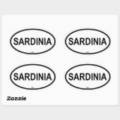 STICKER OVALE SARDAIGNE (Feuille)