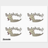 Sticker Ovale Scandale Doodle Doodle Designs (Feuille)