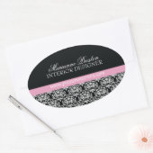 Sticker Ovale Sceau Damas Classique (Enveloppe)