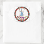 Sticker Ovale Sceau de l'État de Virginie (Sac)