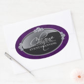 Sticker Ovale Sceau d'enveloppe de boutique classique (Enveloppe)