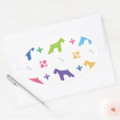 Sticker Ovale Schnauzer miniature (Enveloppe)