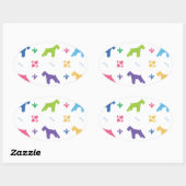 Sticker Ovale Schnauzer miniature (Feuille)