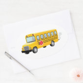 Sticker Ovale School Bus (Enveloppe)