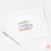 Sticker Ovale Science (Enveloppe)