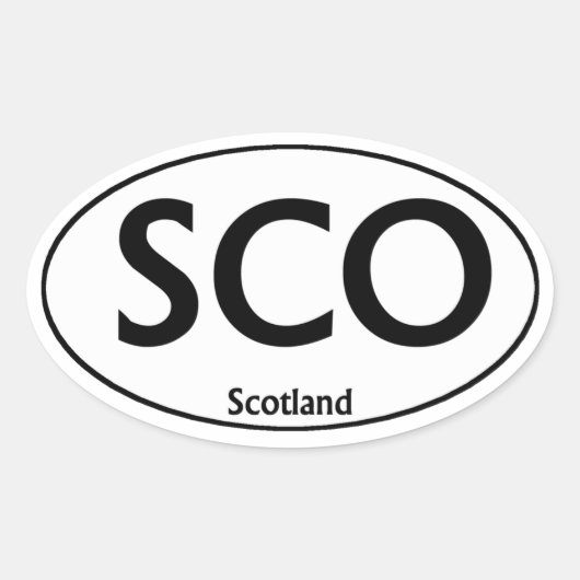 Sticker ovale SCO Scotland (Devant)