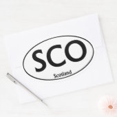 Sticker ovale SCO Scotland (Enveloppe)