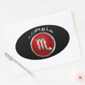 Sticker Ovale Scorpio - Le Scorpion (Enveloppe)