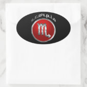 Sticker Ovale Scorpio - Le Scorpion (Sac)