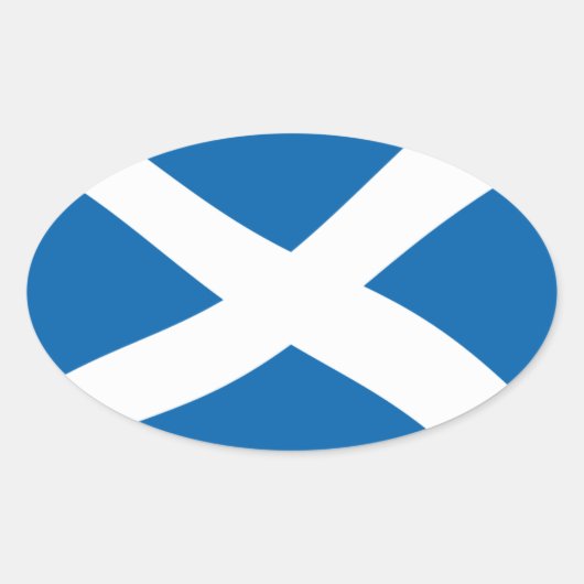 Sticker Ovale Scotland Flag (Devant)