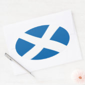 Sticker Ovale Scotland Flag (Enveloppe)