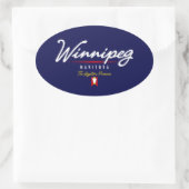 Sticker Ovale Script Winnipeg (Sac)