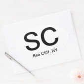 Sticker Ovale Sea Cliff - Un pays à part entière ! (Enveloppe)