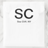 Sticker Ovale Sea Cliff - Un pays à part entière ! (Sac)