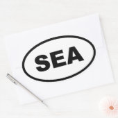 Sticker Ovale Seattle SEA (Enveloppe)