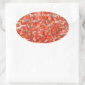 Sticker Ovale Sécher les tomates (Sac)