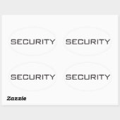 Sticker Ovale Sécurité (Feuille)