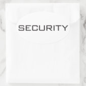 Sticker Ovale Sécurité (Sac)