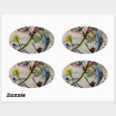 Sticker Ovale Segment bleu Kandinsky (Feuille)