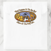 Sticker Ovale Séjour @ The Dog Park (Sac)